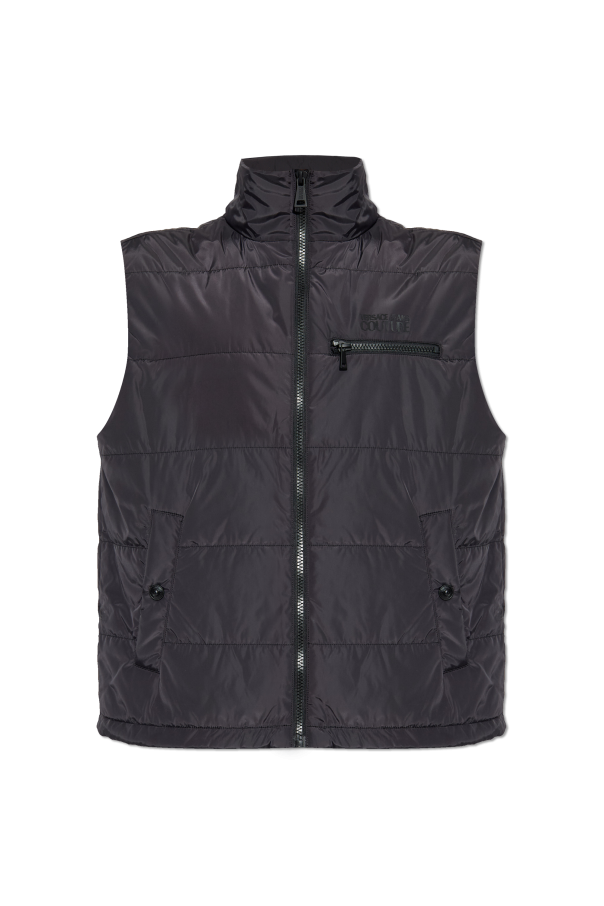 Sweat Vest with Stand-Up Collar
